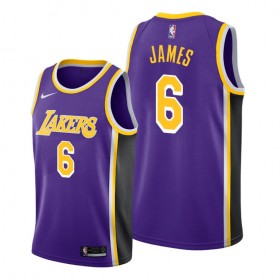 Dres Los Angeles Lakers LeBron James 6 Nike 2021-22 Statement Edition Swingman